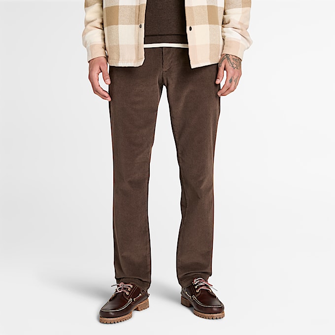 Claremont Corduroy Trouser for Men in Brown TBL Brown ALT1