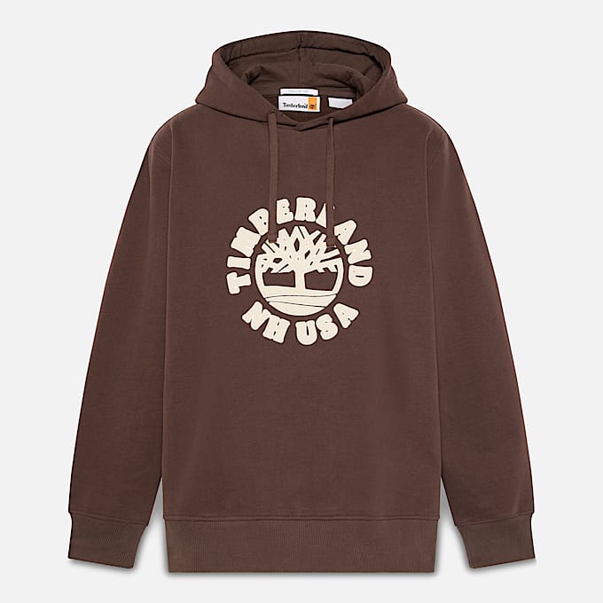 Holiday Graphic Hoodie for Men in Brown TBL Brown HERO