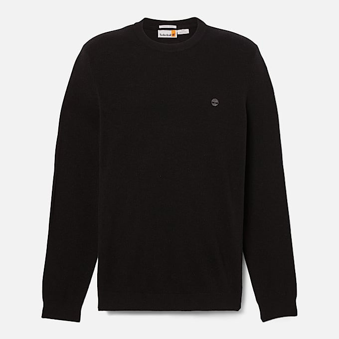 Timberland Cohas Brook Merino Crewneck Jumper for Men in Black TBL Black HERO