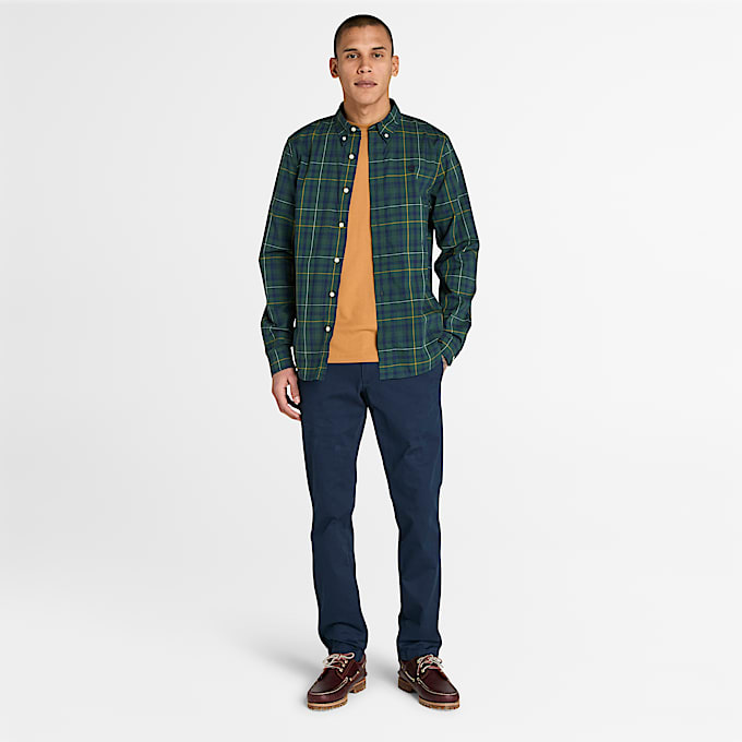 Dunstan River ShortSleeve TShirt for Men in Yellow TBL Yellow ALT2