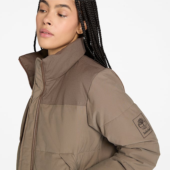 Welch Mountain Synthetic Insulated Puffer Jacket for Women in Brown TBL Brown ALT3