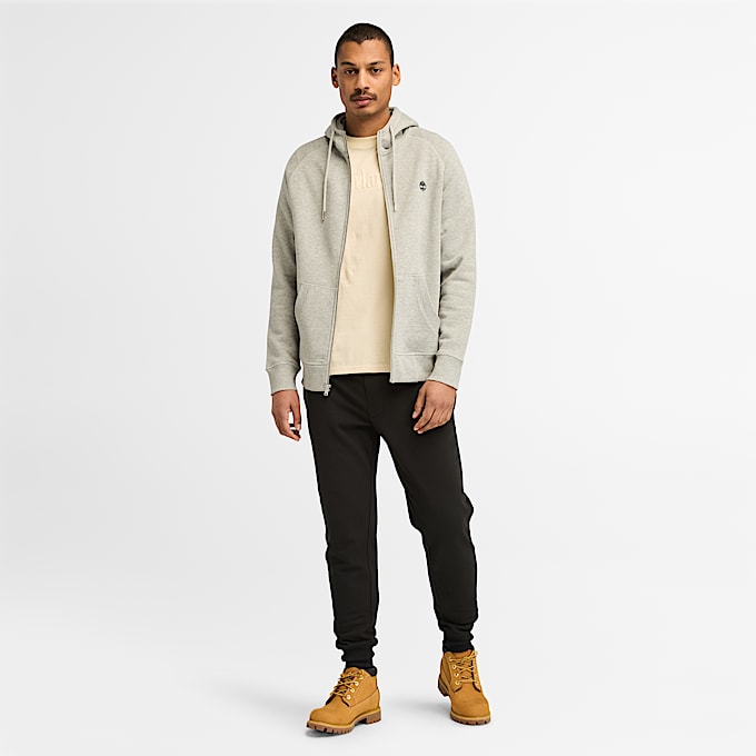 Pantalones de chndal con reverso cepillado Exeter River para hombre en negro TBL color negro ALT2