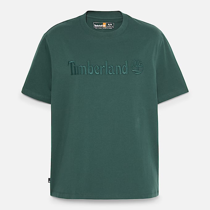 Hampton ShortSleeve TShirt for Men in Dark Green TBL Green HERO