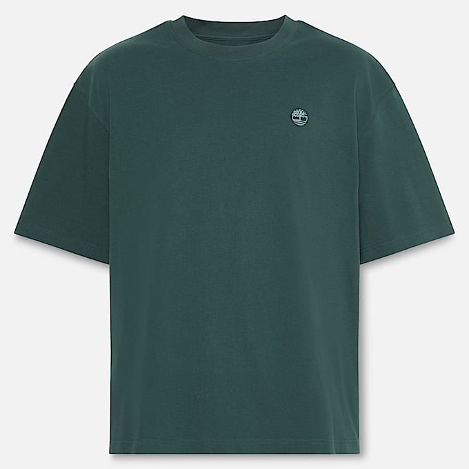 Dunstan River ShortSleeve TShirt for Men in Dark Green TBL Green HERO