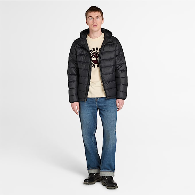 Garfield Durable WaterRepellent Puffer Jacket for Men in Black TBL Black ALT2