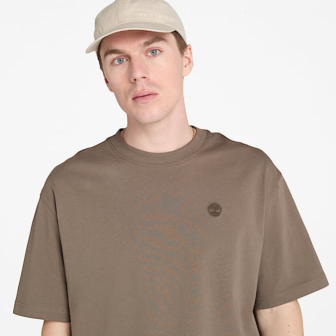 Dunstan River ShortSleeve TShirt for Men in Brown TBL Brown ALT3