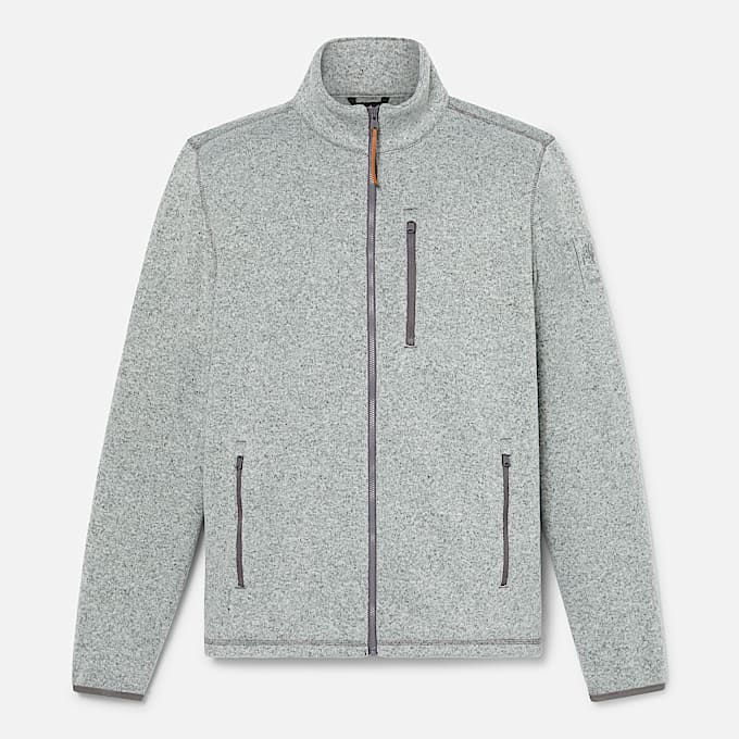 Melange Fleece Jacket for Men in Dark Grey TBL Grey HERO