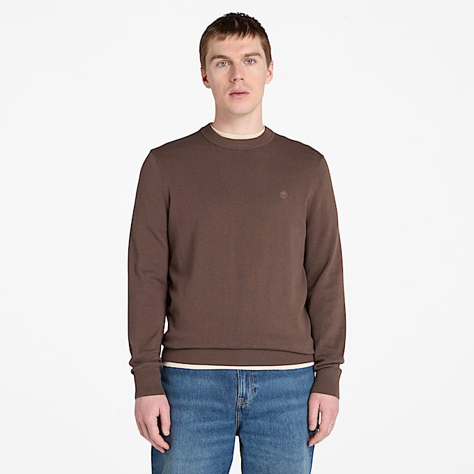 Maglione in Cotone Williams River da Uomo in marrone TBL marrone ALT1