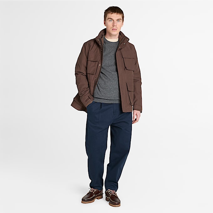 Camisola de Gola Redonda em L Merino Timberland Cohas Brook para Homem em cinzento TBL cinzento ALT2