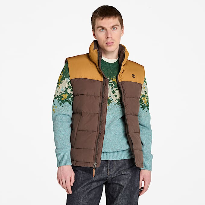 Welch Mountain Durable WaterRepellent Puffer Gilet for Men in Brown TBL Brown ALT1