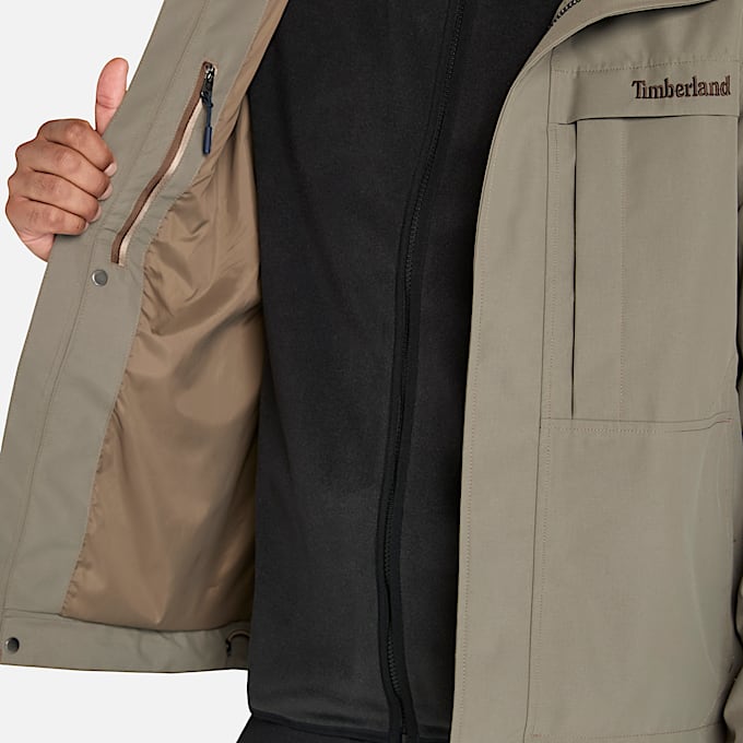 Benton Waterproof Shell Jacket for Men in Brown TBL Brown ALT3