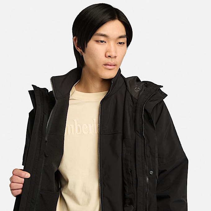 Winnick Waterproof 3in1 Jacket for Men in Black TBL Black ALT3