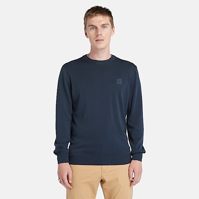 Stckgefrbter Merrymack River Pullover fr Herren in Blau TBL Blau ALT1