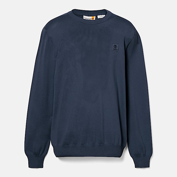 Stckgefrbter Merrymack River Pullover fr Herren in Blau TBL Blau HERO