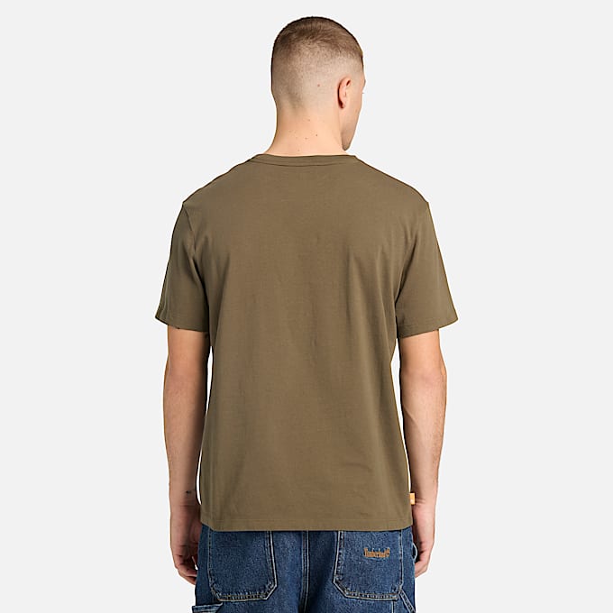 Kennebec River Tree Logo ShortSleeve TShirt for Men in Green TBL Green ALT8