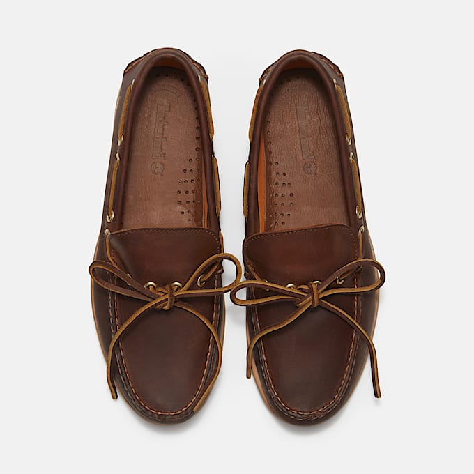 Handgefertigter Bootsschuh fr Herren in Braun TBL Braun ALT2