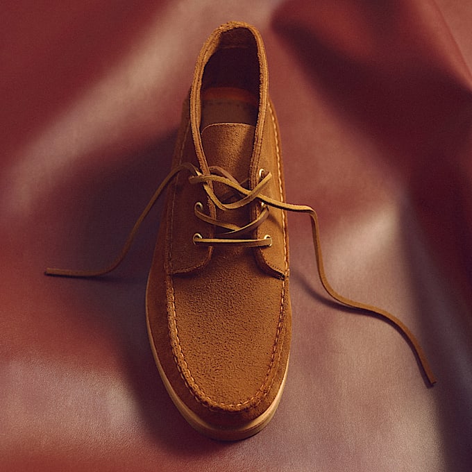 Bota de Vela Artesanal Mid para Homem em castanho TBL castanho MKTG1