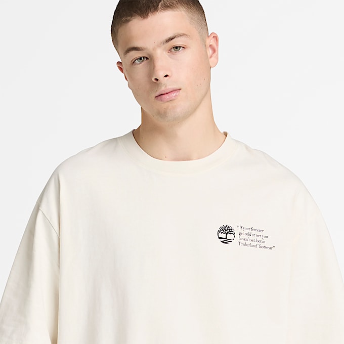 All Gender Archive Boot TShirt in White TBL White ALT3