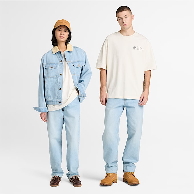 All Gender Archive Boot TShirt in White TBL White ALT1