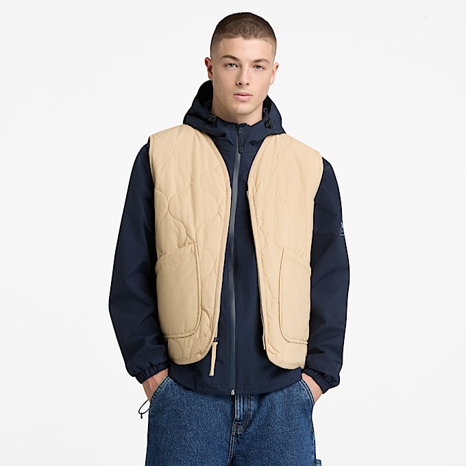 All Gender Gesteppte Weste in Beige TBL No Color ALT3