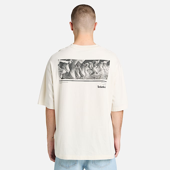 All Gender Archive Boot TShirt in White TBL White ALT8