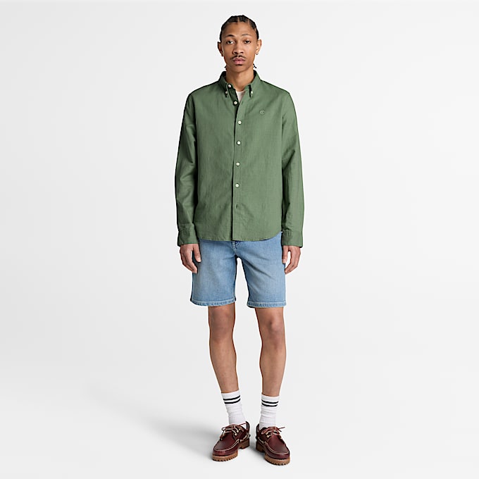 Lovell Lake ButtondownLangarmhemd fr Herren in Grn TBL Grn ALT2