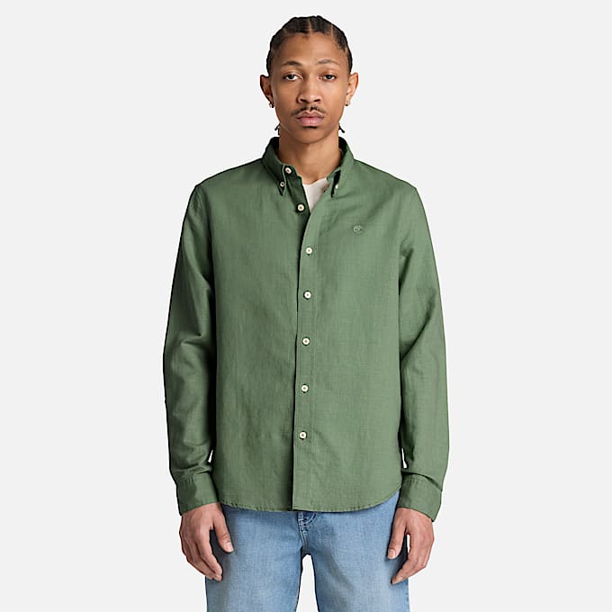 Lovell Lake ButtondownLangarmhemd fr Herren in Grn TBL Grn ALT1
