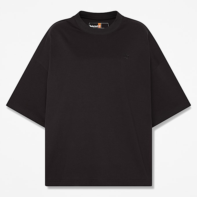 Tshirt oversize  manches courtes Dunstan pour femme en noir TBL noir HERO