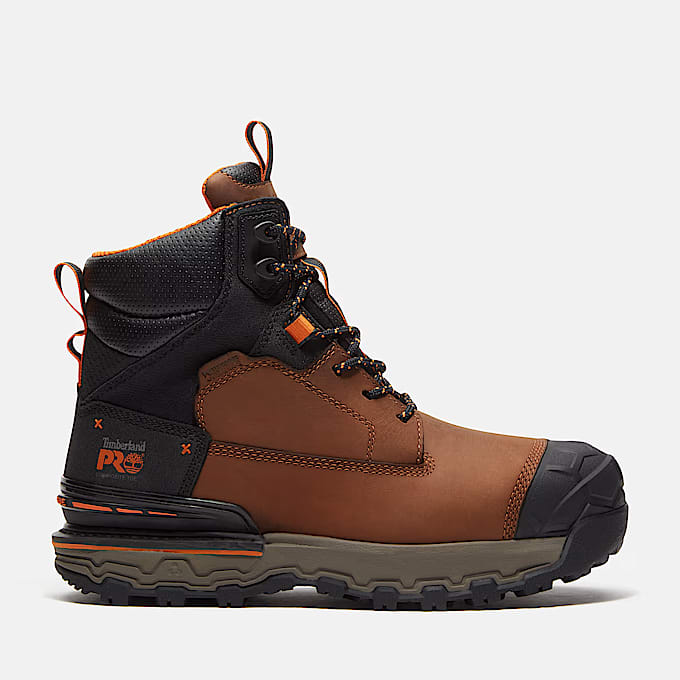 Wasserdichter Ultraleichter Boondock 6 CompositeToe Work Boot fr Herren in Braun TBL Braun HERO
