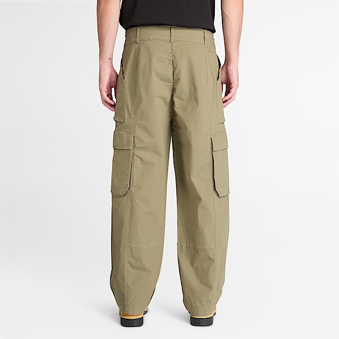 Geweven Utilitybroek voor dames in groen TBL groen ALT8