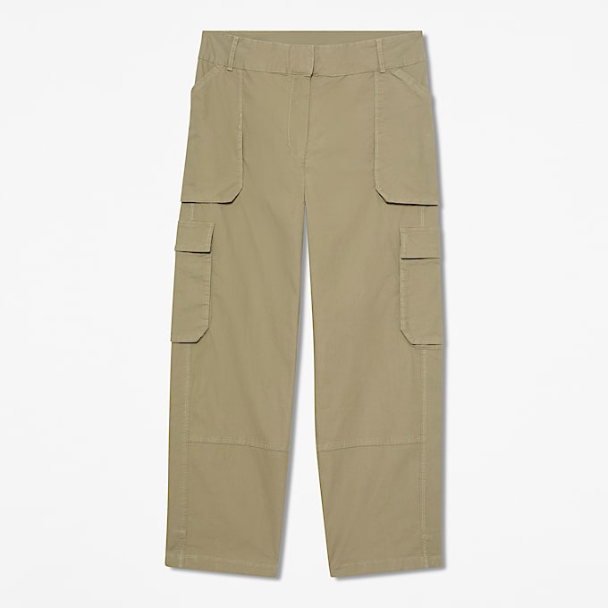 Geweven Utilitybroek voor dames in groen TBL groen HERO