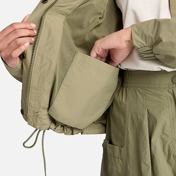 Veste dperlante rsistante pour femme en vert TBL Verte ALT4