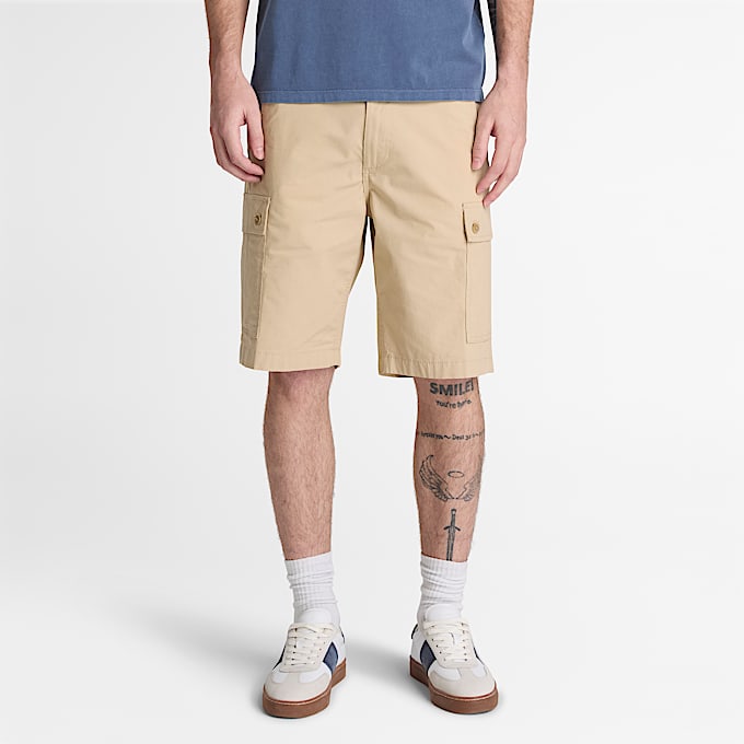 Cargoshorts aus Popeline fr Herren in Beige TBL Beige ALT1