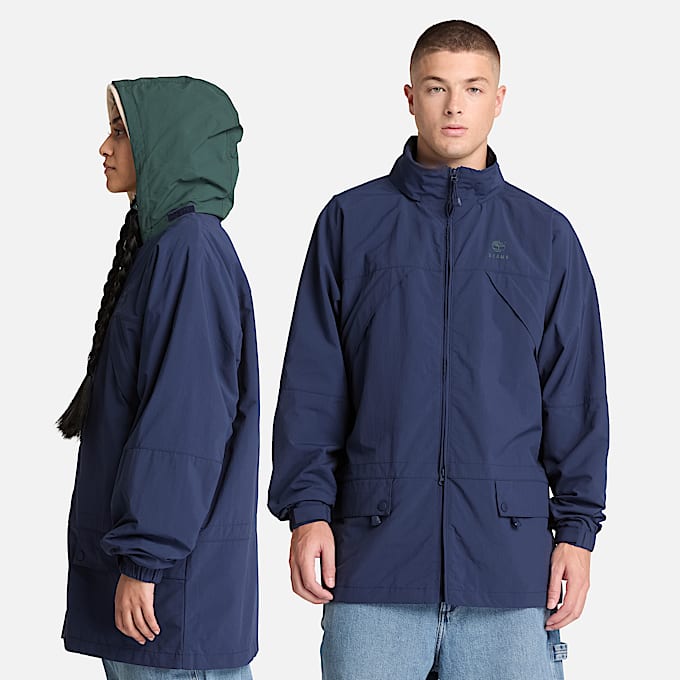 All Gender Timberland x BEAMS NylonWendejacke mit Reiverschluss in Dunkelblau TBL Blau ALT2