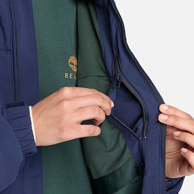 All Gender Timberland x BEAMS NylonWendejacke mit Reiverschluss in Dunkelblau TBL Blau ALT5