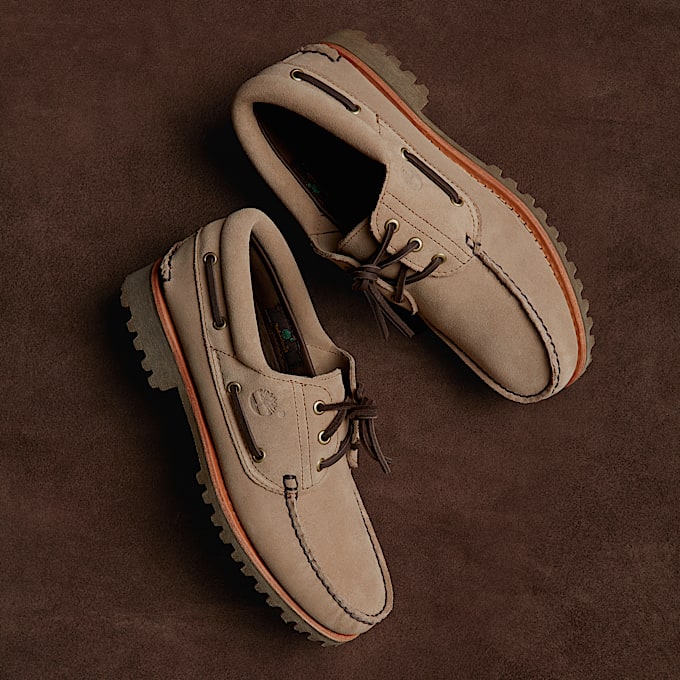 Timberland Mix Tape Authentic 3Eye Lug Bootsschuh fr Herren in Beige TBL Beige MKTG1