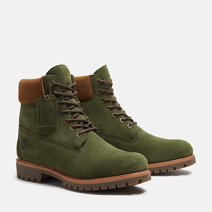 Wasserdichter Timberland Premium 6Inch Boot fr Herren in Grn TBL Grn ALT3