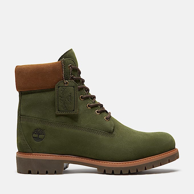 Wasserdichter Timberland Premium 6Inch Boot fr Herren in Grn TBL Grn HERO