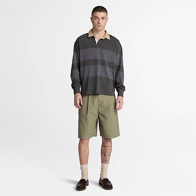 Claremont PopelineChinoshorts mit Bundfalten fr Herren in Braun TBL Braun ALT2