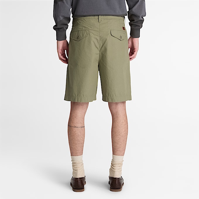 Claremont PopelineChinoshorts mit Bundfalten fr Herren in Braun TBL Braun ALT8