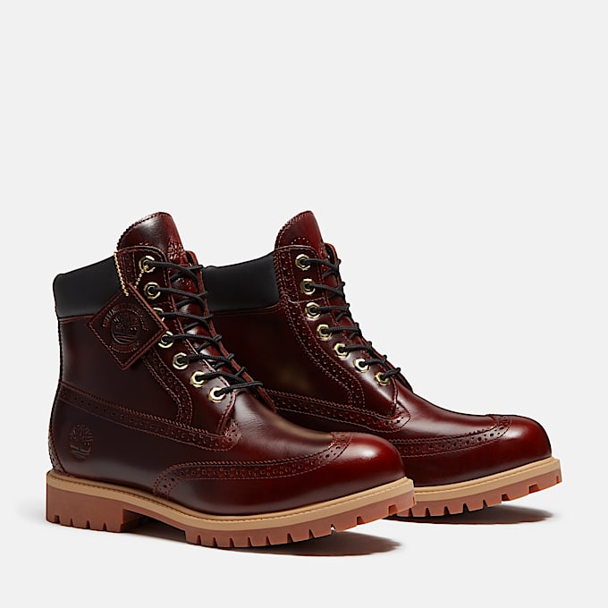 Wasserdichter Timberland Heritage 6Inch Boot fr Herren in Burgunderrot TBL Burgunderrot ALT4