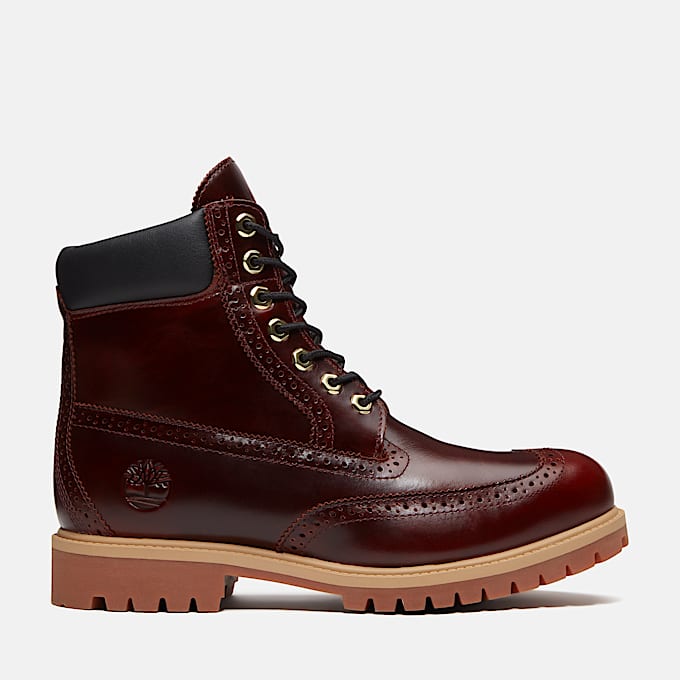 Wasserdichter Timberland Heritage 6Inch Boot fr Herren in Burgunderrot TBL Burgunderrot HERO