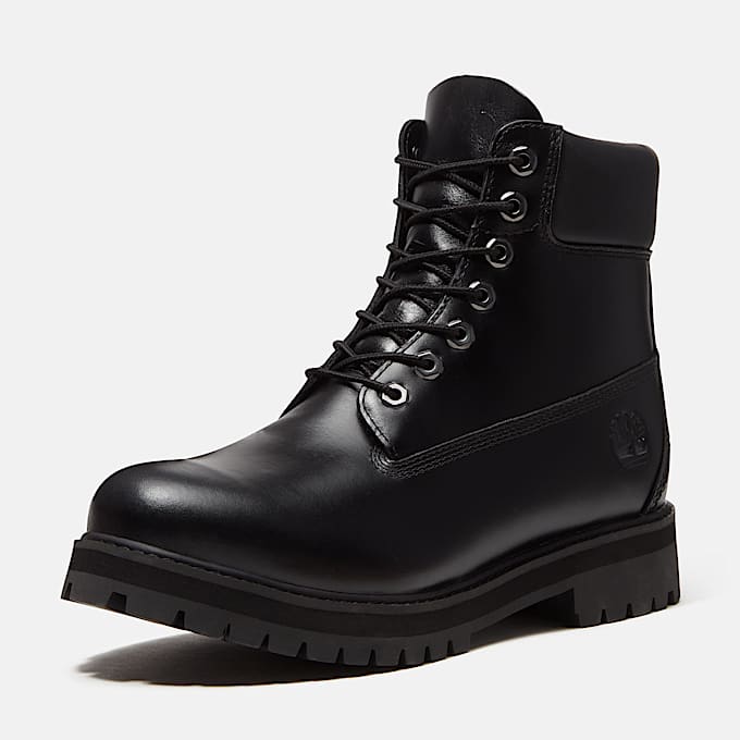 Wasserdichter Timberland Heritage 6Inch Boot fr Herren in Schwarz TBL Schwarz ALT9
