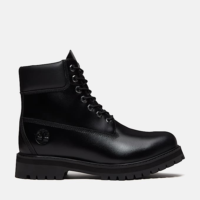 Wasserdichter Timberland Heritage 6Inch Boot fr Herren in Schwarz TBL Schwarz HERO