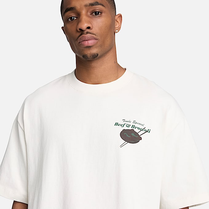 TShirt mit RindfleischundBrokkoliGrafik fr Herren in Wei TBL Wei ALT3