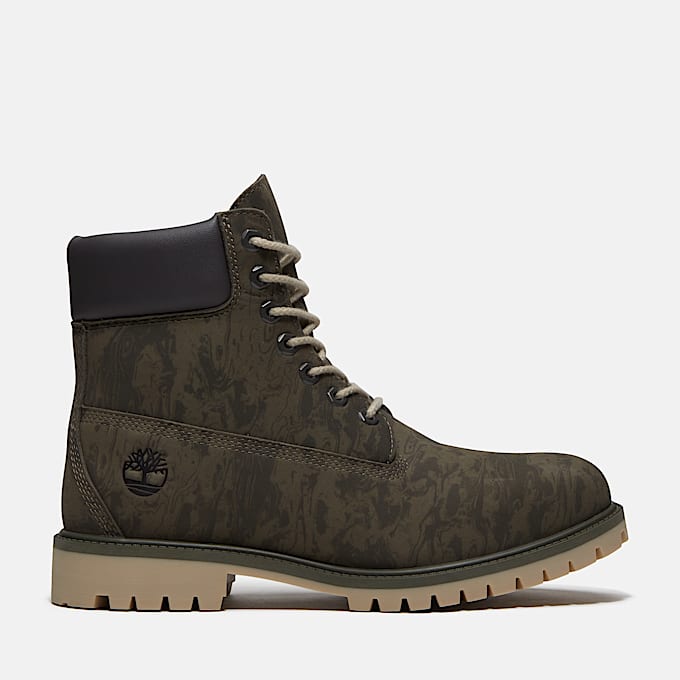 Wasserdichter Timberland Heritage 6InchBoot fr Herren in Dunkelgrn TBL Grn HERO