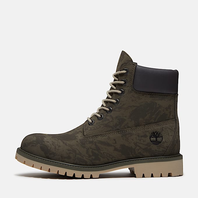 Wasserdichter Timberland Heritage 6InchBoot fr Herren in Dunkelgrn TBL Grn ALT8