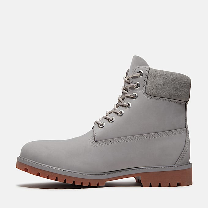 Wasserdichter Timberland Heritage 6Inch Boot fr Herren in Grau TBL Grau ALT6