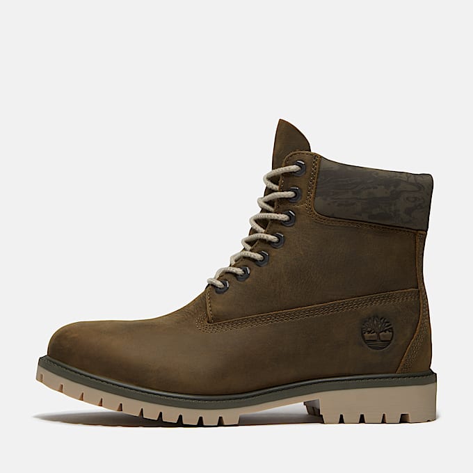 Wasserdichter Timberland Heritage 6Inch Boot fr Herren in Dunkelgrn TBL Grn ALT8