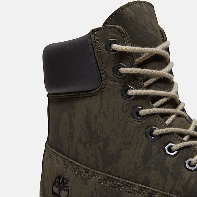 Wasserdichter Timberland Heritage 6InchBoot fr Herren in Dunkelgrn TBL Grn ALT7
